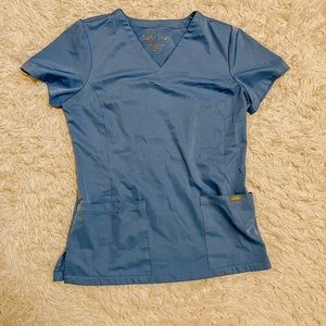 Soulful Scrubs Women Ceil Blue Top